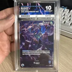 Buggy Leader OP09-042 2nd Anniversary Ace 10 Perfect Sub Grades One Piece Card - Image 1