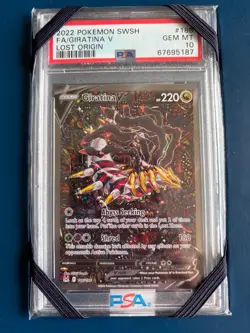Giratina V PSA 10 Lost Origin Mint Condition Pokemon Card - Image 1
