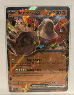 Pokemon TCG Regirock EX 101/182 Destined Rivals Rare Card NM/M Condition - Image 1
