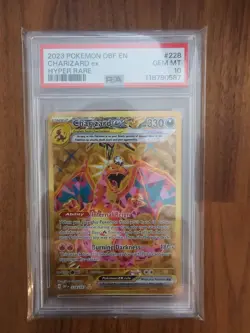 PSA 10 Charizard ex 228/197 Gold Obsidian Flames OBF EN Pokemon Card GEM MINT - Image 1
