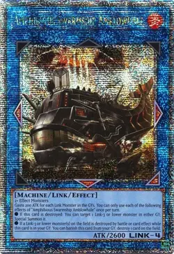 Yugioh! LP Amphibious Swarmship Amblowhale - RA04-EN077 - Quarter Century Secret - Image 1