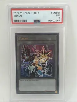 Yu-Gi-Oh! TCG Token Legendary Decks II LDK2-ENT01 Limited Edition PSA 7 - Image 1