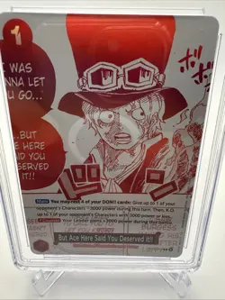 2025 One Piece 3rd Anniversary Promo Card Op13-019 Sabo CGC 10 Gem Mint - Image 3