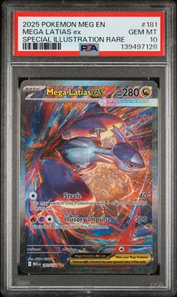 PSA 10 Mega Latias EX 181/132 Mega Evolution Special Illustration Rare POKEMON - Image 1