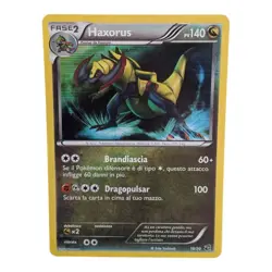 POKEMON BW DRAGON VAULT : HOLO RARE - HAXORUS 16/20 - ITALIAN LIGHT PLAY - Image 1
