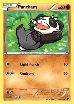 Pancham Pokemon XY BREAKpoint 71/122 MP - Image 1
