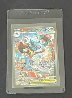Pokemon Mega Lucario EX 179/132 Me01 Mega Evolution Holo Rare 340 HP Card - Image 1