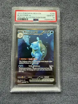 PSA 10 Blastoise ex 200/165 Special Illustration Rare S&V 151 Pokemon GEM MINT - Image 1