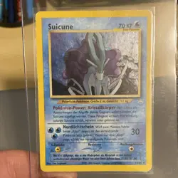 German Wizards of the Coast Pokemon TCG Suicune 14/64 Neo Revelation Holo Rare - Image 1