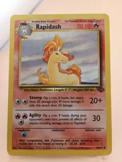 RAPIDASH 44/64 UNCOMMON JUNGLE POKEMON UNLIMITED MP - Image 1