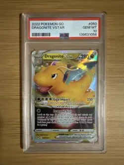 Dragonite VStar 🔥 2022 Pokemon Go 050/078 🔥 PSA 10 Gem Mint - Image 1