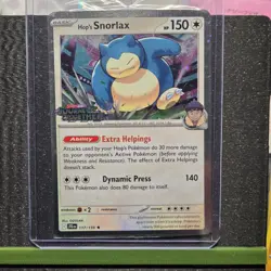🌀 Pokemon JTG 117/159 - Stamped Asia Promo Hop's Snorlax Cosmos Holo, Sealed 🌀 - Image 1