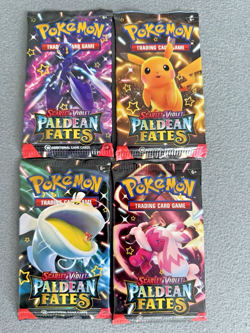 Scarlet & Violet Paldean Fates Booster Pack Art Set x4 Sealed Pokemon Cards - Image 2