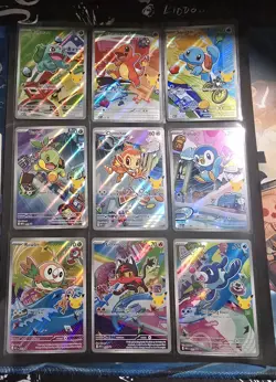 Pokemon First Partner Illustration Collection X9 Full Art Set - Image 1