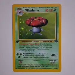 Pokemon Vileplume 1st Edition Jungle 15/64 Holo Rare 80 HP Stage 2 Card - Image 1