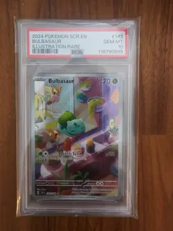 PSA 10 Bulbasaur 143/142 Alt Art Stellar Crown SCR Pokemon Card GEM MINT - Image 1