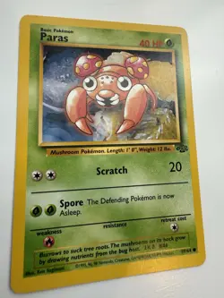 PARAS 59/64 JUNGLE SET UNLIMITED POKEMON TCG CCG 1999 NM - Image 2