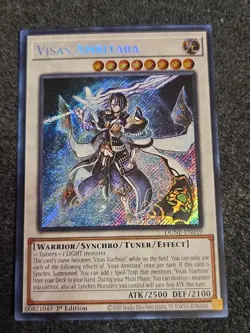 Visas Amritara Duelist Nexus DUNE-EN039 1st Edition Secret Rare Yu-Gi-Oh! - Image 1