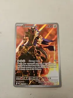 Pokemon TCG Zamazenta 201/182 Destined Rivals Illustration Rare Holo - Image 1