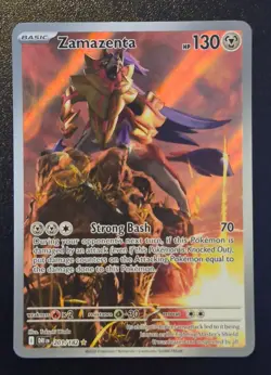 Zamazenta 201/182 Illustration Rare Destined Rivals Pokemon Holo NM - Image 1