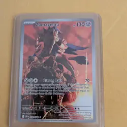 Pokemon Destined Rivals Zamazenta Illustration Rare 201/182 NM - Image 1