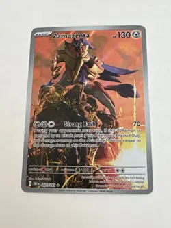 2025 Pokemon Destined Rivals 201/182 Zamazenta Illustration Rare - Image 1