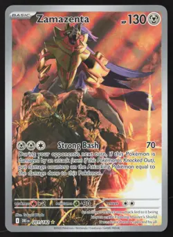 Zamazenta - 201/182 - Illustration Rare - Destined Rivals - Pokemon card - LP - Image 1
