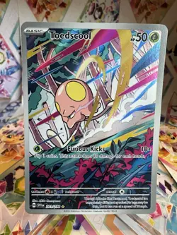 Pokemon TCG Toedscool 201/198 Sv01: Scarlet & Violet Illustration Rare Card - Image 1