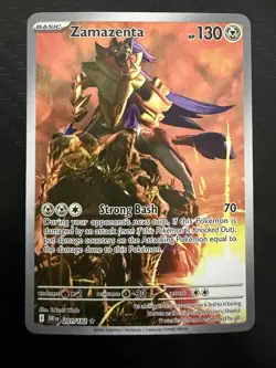 Zamazenta - 201/182 Destined Rivals Illustration Rare Pokemon - NM/MINT - Image 1