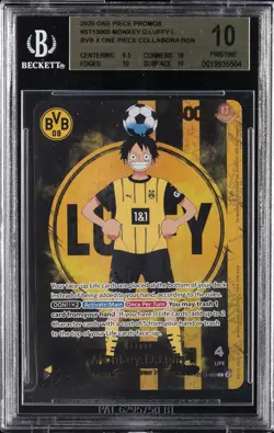 2025 ONE PIECE PROMO #003 MONKEY. D. LUFFY BGS 10 - Image 1