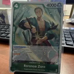 Roronoa Zoro PRB02-006 Rare Blocker 4000 Power 4 Cost One Piece CCG EN Bandai - Image 1