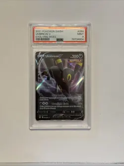 2021 Pokemon SWSH Umbreon V #094 PSA Mint 9 Evolving Skies Card - Image 1