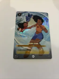 Disney Lorcana Enchanted Raging Storm 225/204 Fresh From Pack Into Protection X - Image 5