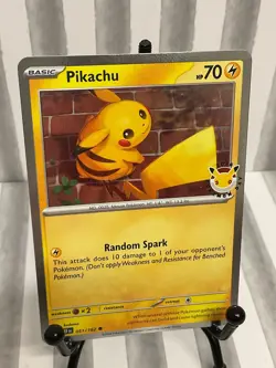 Pikachu 051 /162 Stamped 2026 Pokemon Day 30 Promo TCG With Coin - Image 4