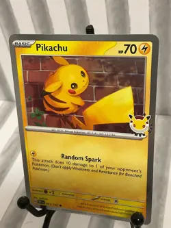 Pikachu 051 /162 Stamped 2026 Pokemon Day 30 Promo TCG With Coin - Image 5