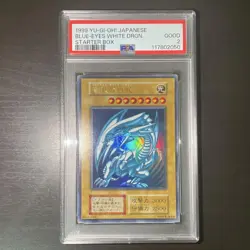 PSA2 Yu-Gi-Oh Card Blue Eyes White Dragon Ultra Rare Starter Box 1999 Japanese - Image 2