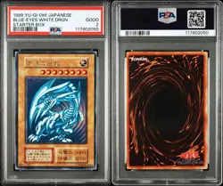 PSA2 Yu-Gi-Oh Card Blue Eyes White Dragon Ultra Rare Starter Box 1999 Japanese - Image 4