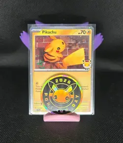 Pikachu 051 /162 Stamped 2026 Pokemon Day 30 Promo TCG With Coin - Image 1