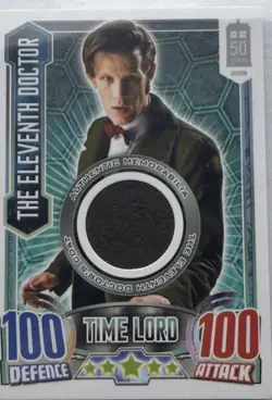 DOCTOR WHO TOPPS ALIEN ATTAX 50TH ANNIVERSARY ELEVENTH COSTUME RELIC CARD - Image 1