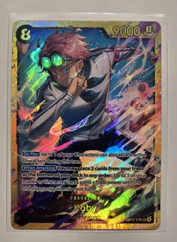 Koby OP11-119 SEC A Fist of Divine Speed ONE PIECE Card Game English - Image 1