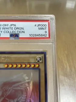 PSA9 Yu-Gi-Oh Card Blue Eyes White Dragon Holographic Rare TRC1-JP000 2014 - Image 4