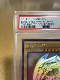 PSA9 Yu-Gi-Oh Card Blue Eyes White Dragon Holographic Rare TRC1-JP000 2014 - Image 5