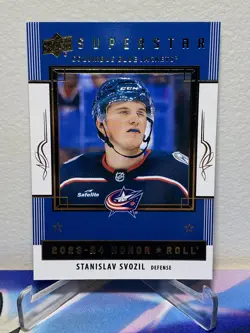 2023-24 Upper Deck Series 2 STANISLAV SVOZIL #HR49 SUPERSTAR HONOR ROLL ROOKIE - Image 1