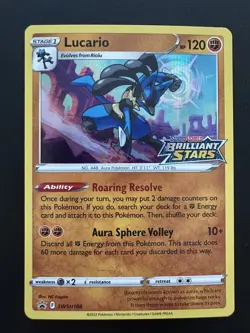 Pokemon TCG: Sword & Shield Promo - SWSH186 - Lucario - Image 1