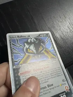 ✨Secret Rare Holo✨Rocket's Raikou EX 108/107 Pokemon Ex Deoxys NM. Pokemon TCG. - Image 3