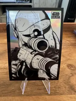 2022 Topps Chrome Star Wars Galaxy BV-90 Sketch Variation Card - Image 1