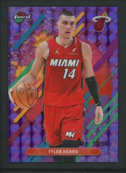 2026 TYLER HERRO 32/50 TOPPS FINEST GEOMETRIC RARE - Image 1
