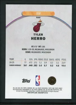 2026 TYLER HERRO 32/50 TOPPS FINEST GEOMETRIC RARE - Image 2