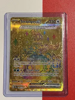 Pokemon TCG Terapagos EX Prismatic Evolutions Holo Card 180/131 - Image 1