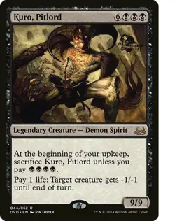 Kuro, Pitlord Duel Decks Anthology: Divine vs. Demonic PLD Rare CARD - Image 1
